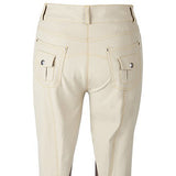 Huntley Equestrian Beige Riding Pant With Back Snap Pockets