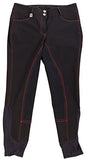 Huntley Equestrian Black Full Seat Riding Pant With Sequined Back pockets