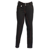 Huntley Equestrian Black Full Seat Riding Pant With Sequined Back pockets