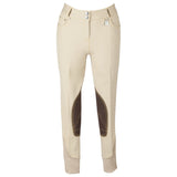 Huntley Equestrian Beige Riding Pant With Back Snap Pockets