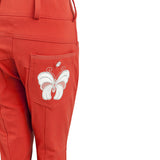 Daisy Clipper Children's Red Riding Pant with Butterfly Pockets