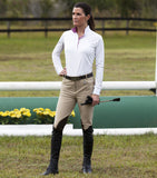 Huntley Equestrian Beige Riding Pant With Back Snap Pockets