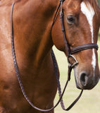 Huntley Equestrian Sedgwick Leather Fancy Stitch Raised Bridle With Reins